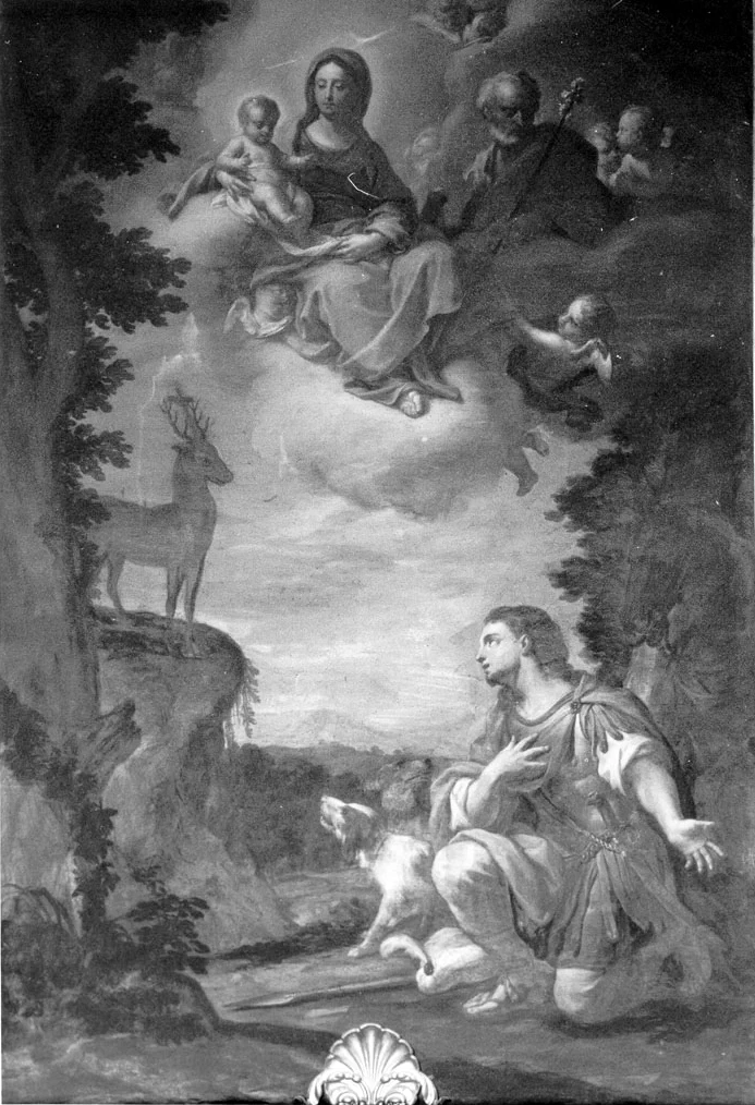 Madonna con Bambino con San Giuseppe e Sant'Eustachio - chiesa di sant'Agostino, Ascoli Piceno